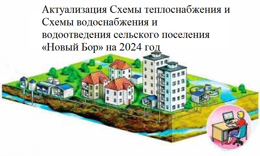 Администрация муниципального района «Усть-Цилемский» сообщает о  проведении актуализации Схемы теплоснабжения и Схемы водоснабжения и  водоотведения сельского поселения «Новый Бор» на 2024 год..